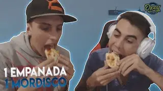 I challenged Joaco to eat an empanada in one bite.