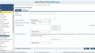 How to add Syslog server on ClearPass