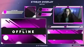 [ RGB Pink ] FREE STREAM OVERLAY | ANIMATED VERSION AVAILABLE