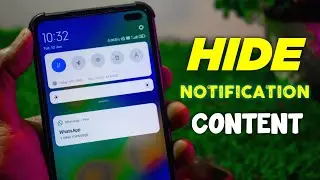 How to hide WhatsApp message content in notification bar android | Notification Content Hidden Redmi
