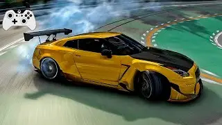 Nissan GT-R35 Rockt Bunny drifting - Assetto Corsa | Controller Gameplay