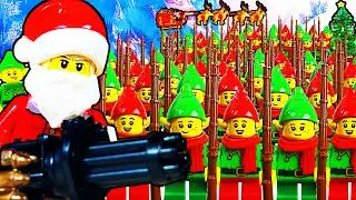 I built SANTA'S ARMY in Lego...