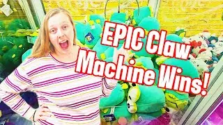 Epic Claw Machine Wins! Can She Score Awesome Prizes?