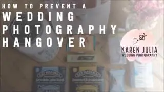 How to Prevent a Wedding Photography Hangover