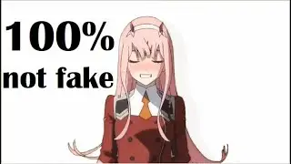 very cute video of zero two (not fake)