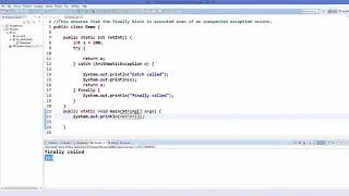 Java Tutorial For Beginners 37   Java Finally block try catch finally Exception