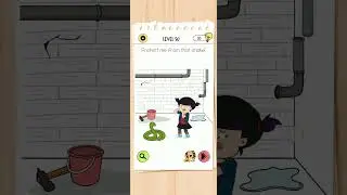 Brain test 4 level 50 | Protect me from that snake ! #walkthrough #shorts