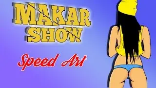 VECTOR ART! РИСУНОК В СТИЛЕ GTA GIRL (SpeedArt)