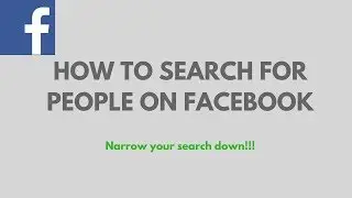 Facebook Search People By City | How to Find  People on Facebook