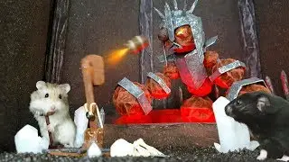 MAJOR HAMSTER vs CAT dr. MAX 3: BATTLE with LAVA MONSTER