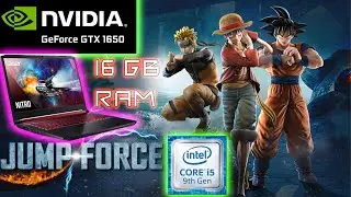 JUMP FORCE GAME TEST GTX 1650  16GB RAM 500GB SSD ACER NITRO 5 LAPTOP