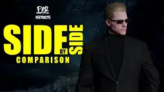 2-Minute Side-By-Side Comparison of The Albert Wesker Voice Replacement Mod Resisent Evil 4 Remake