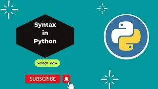 What is a syntax on Python?Types of Syntax|why syntax is important?