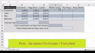 Excel funções básicas