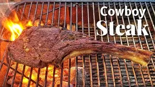 Cowboy Ribeye Steak On The  PK Grill