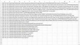 SCANPET: Create Excel Look up table  (for drop down list)
