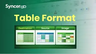 Synceroo Tutorial 4: Table Format | Source, Destination, Image