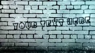 Free After Effects wall text template