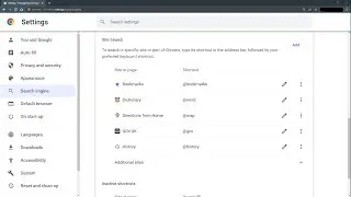 Chrome's "Site Search Shortcuts" explained