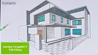 Arsitektur 54 - Membuat Sketsa Rumah 2 tingkat •|| Gambar Teknik