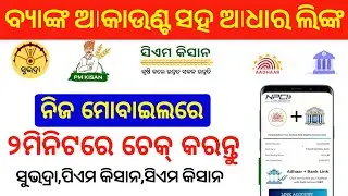 How to check DBT link Bank account/DBT active Bank account link check online/Aadhar Bank link status