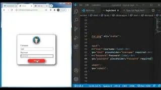 Making login page using HTML and CSS in visual studio code