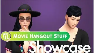 The Sims 4 | Create A Sim | Movie Hangout Stuff Showcase ✧