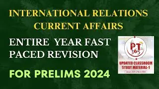 HYRISE : International Relations 1 year Current Affair Revision | Fast Paced with Satyam Jain