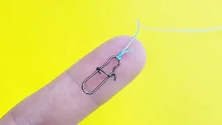 A secret fishing knot that few people know about, a knot for fluorocarbon and braided line 4k video