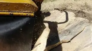 Vermeer 206 Stump grinder slow motion