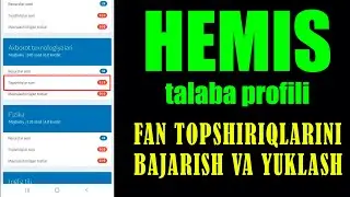 HEMIS | TALABA | TOPSHIRIQNI TO'G'RI JOYLASH