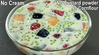 Easy Sago Dessert | Fruits Dessert Recipe | Summer Fruit Drinks Recipe