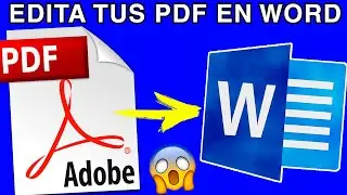 Como EDITAR un PDF en WORD
