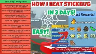 HOW I BEAT STICKBUG IN ONLY 3 DAYS! (YOU CAN TOO)