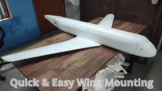 Step-by-Step Wing Installation for RC Airbus A320 Fuselage
