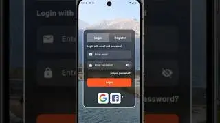 Flutter UI Design - Animated Login & Register Screen Modern UI Design - Flutter