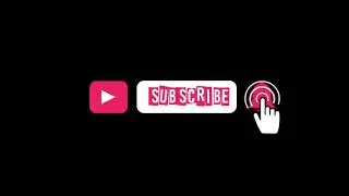 Black Screen Notifikasi Subscribe Bell | Tombol Subscribe Terbaru