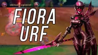 FIORA NO URF 1 VS 9? GAMEPLAY LEAGUE OF LEGENDS PT BR