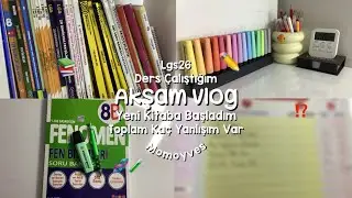 Ders Çalıştığım Bir Akşam Vlog #studywithme #lgs2026 