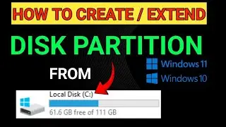 How to create partition of hard disk