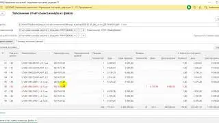 Обзор функционала обработки загрузки отчетов о продажах комиссионеров в 1С