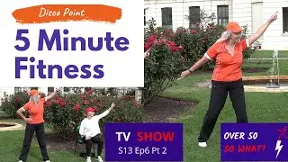 5 Minute Fitness – Disco Point low impact with chair version fun fitness after 50 after 60