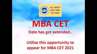 MBA CET 2021 = Dates again Extended.