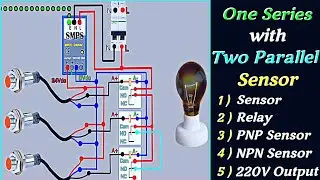 One Sensor Series with Two Parallel Sensor Wiring @AllGyanElectrical