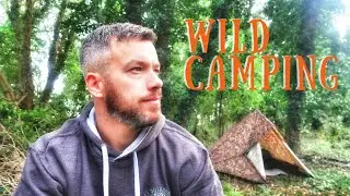 Woodland solo wild camping - DD tarp tent  bivvy - Wild camping in the UK