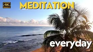 Peaceful Caribbean Coast Drone Journey with Relaxing Music