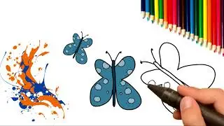 Como desenhar uma borboleta