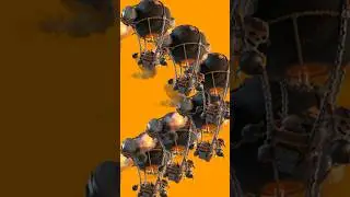 rocket balloon attack in capital city 🥰 ( Clash of clans) #coc #shorts #clashofclans