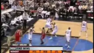 Yao's big game against the Philadelphia 76ers