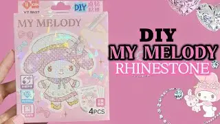 DIY MY MELODY RHINESTONE 🩷 #zhenhina
